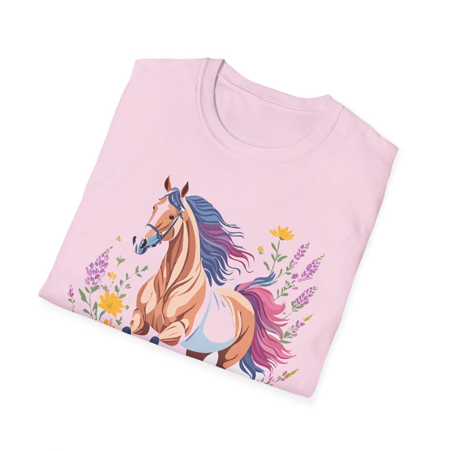 Horse Shirt Unisex Softstyle 64000 Cotton Tee Gildan 100 Percent Ring Spun