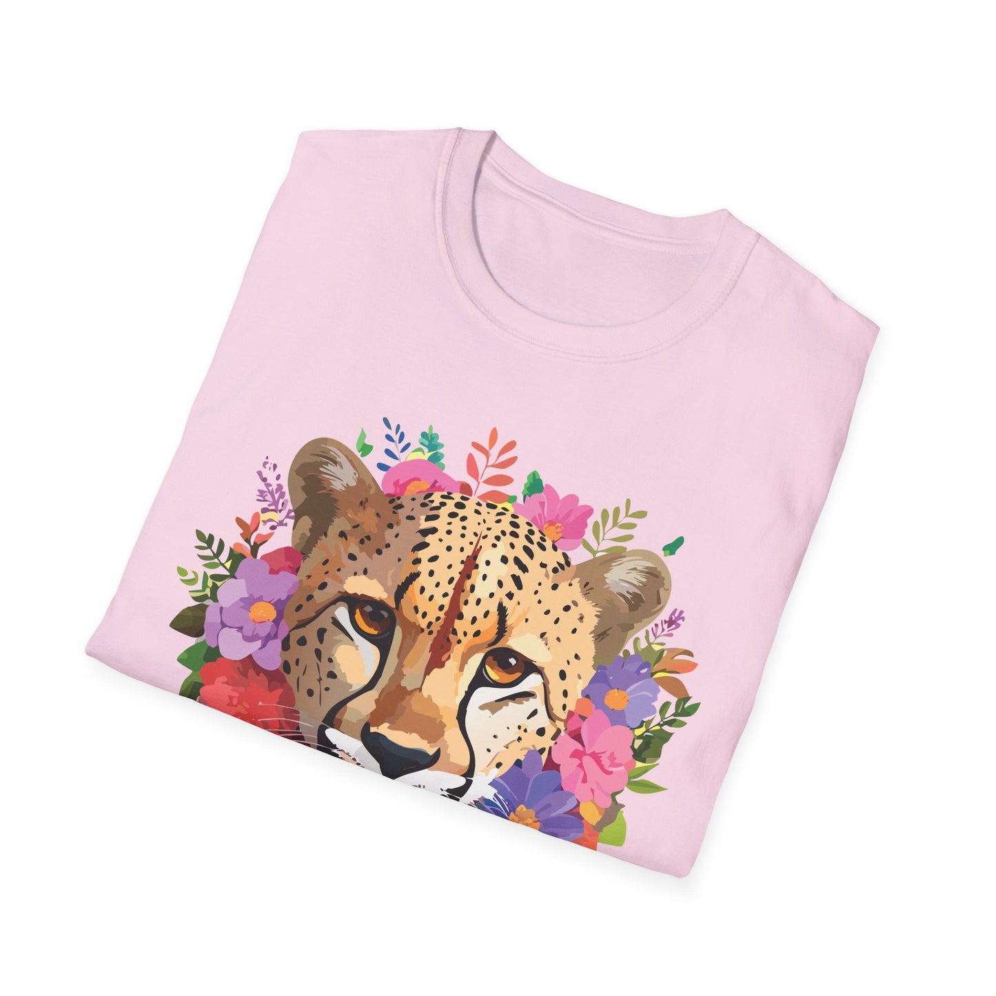 Cheetah Print Shirt Softstyle Tee Gildan 64000 100 Percent Ring Spun Cotton