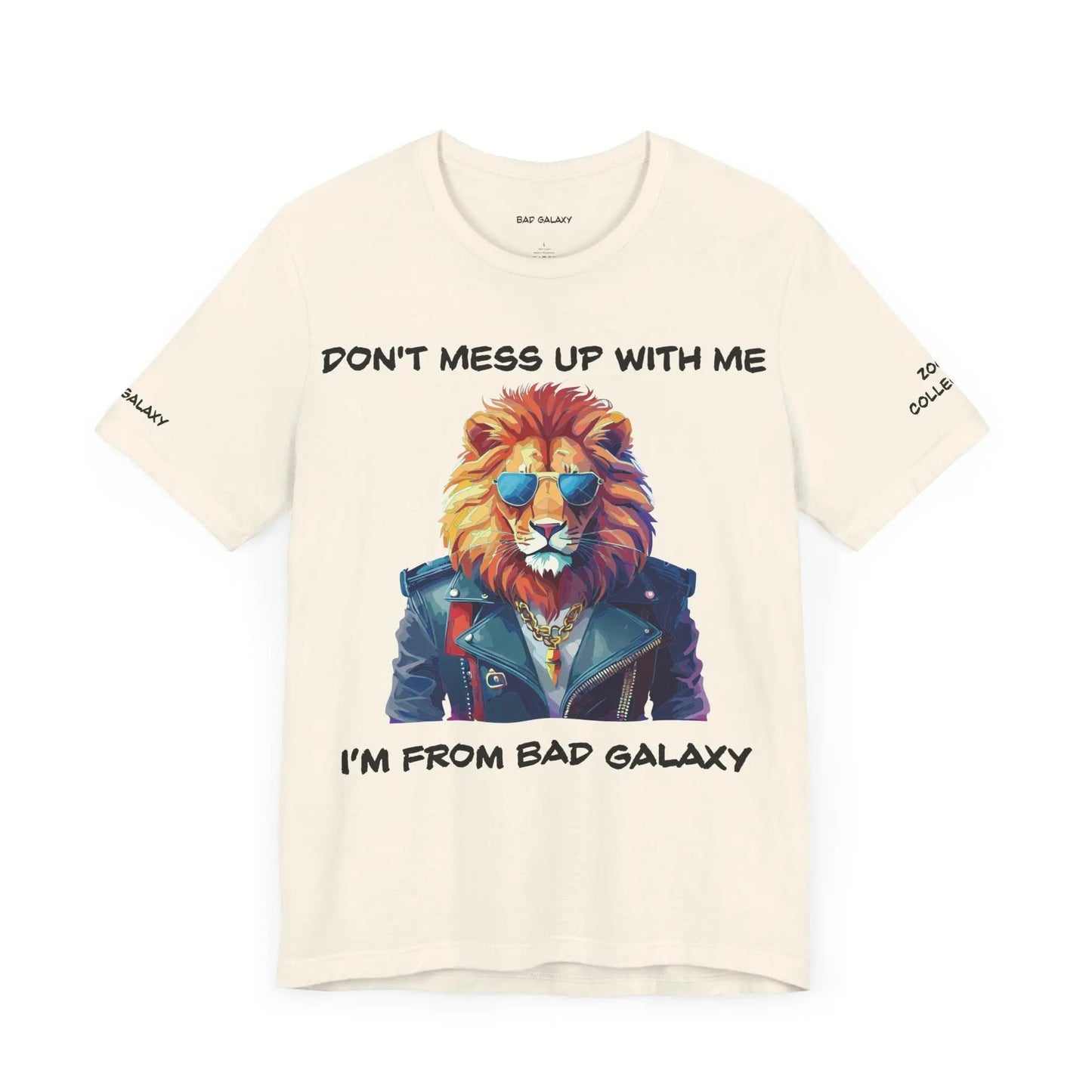 Animal T Shirt By Bad Galaxy Unisex 100 Percent Cotton Graphic Tee Eco Friendly Made In USA