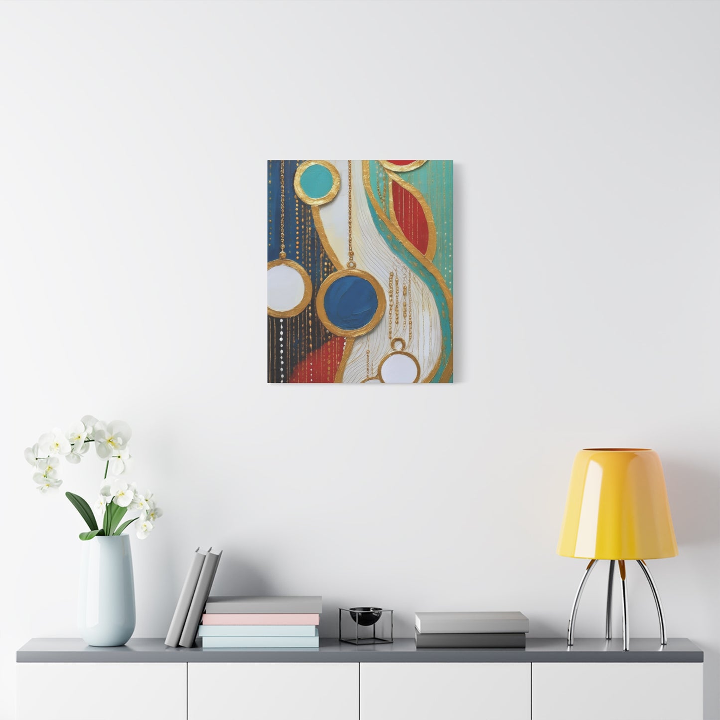 Abstract Oil Painting Print Canvas 20x24,20x30,24x30 24x32,24x36,30x40 32x48,36x48,40x60 Pine-Wood Inner Frame ABS-103