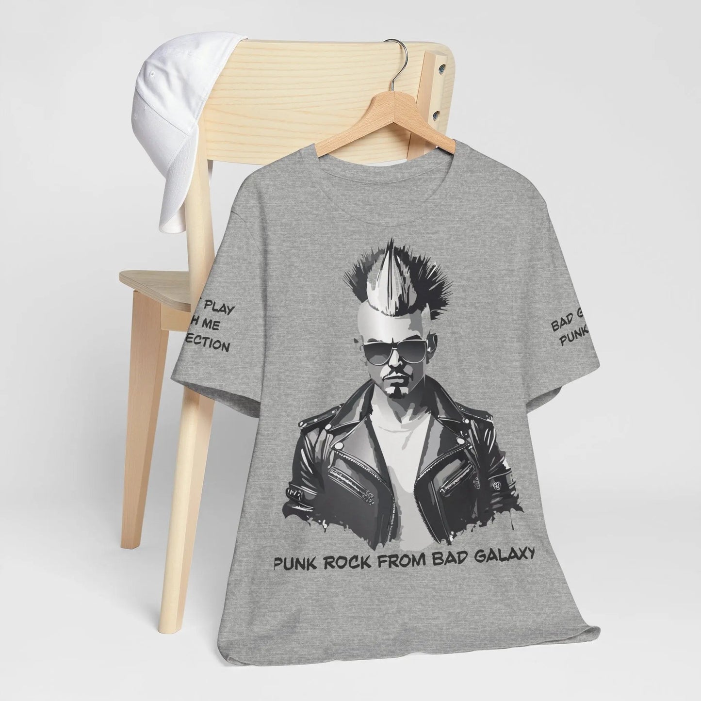 Bad Galaxy Punk Rock Tee Shirt Made In USA With Eco Friendly Ink 100 Percent Cotton
