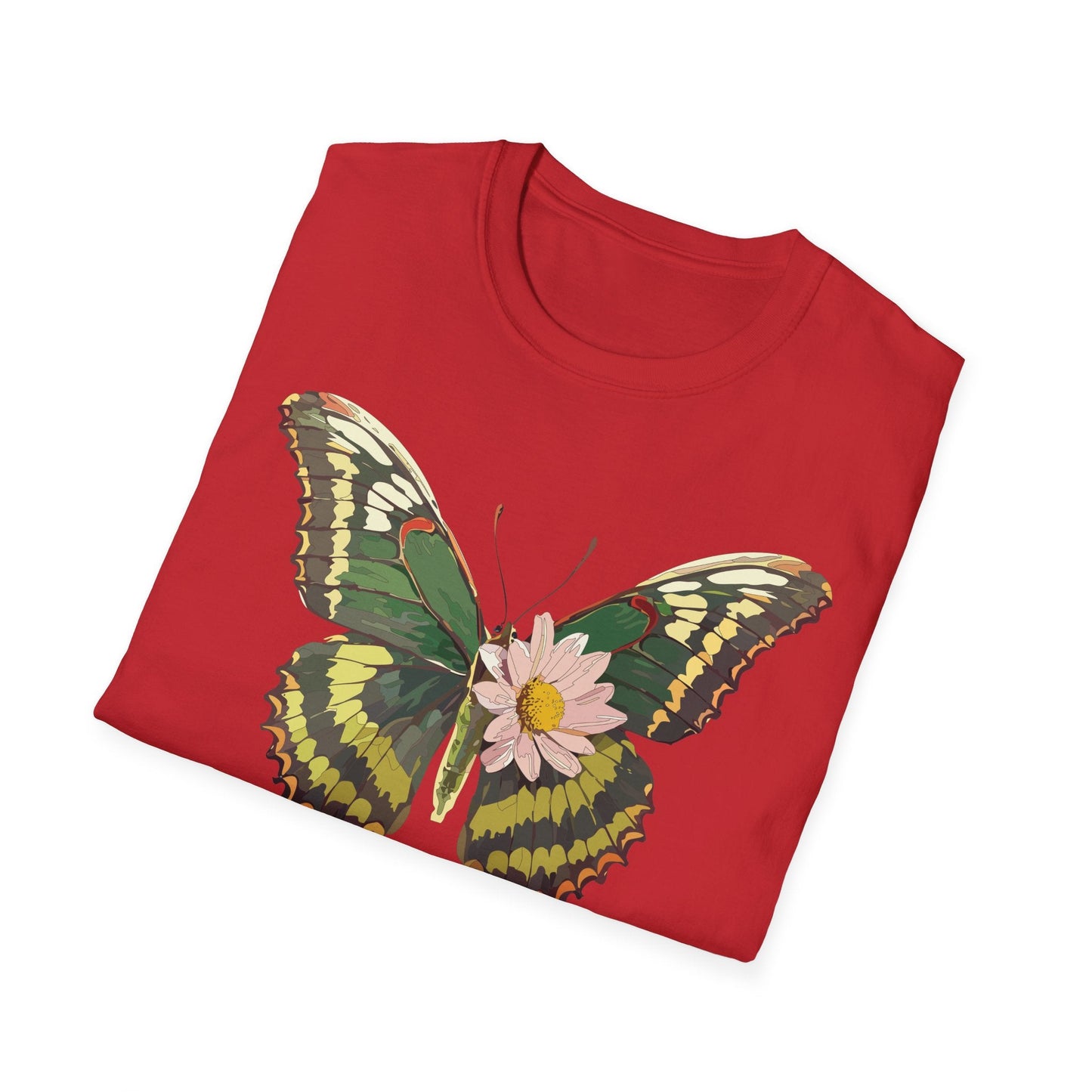 Butterfly Shirt Unisex Monarch Butterfly Tee Gildan Softstyle 64000 100% Ring Spun Cotton