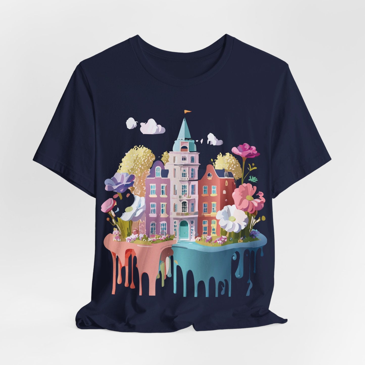 Amsterdam Tourist Shirt Unisex Graphic Tee Vintage Inspired Artwork Art Design By Adelpha