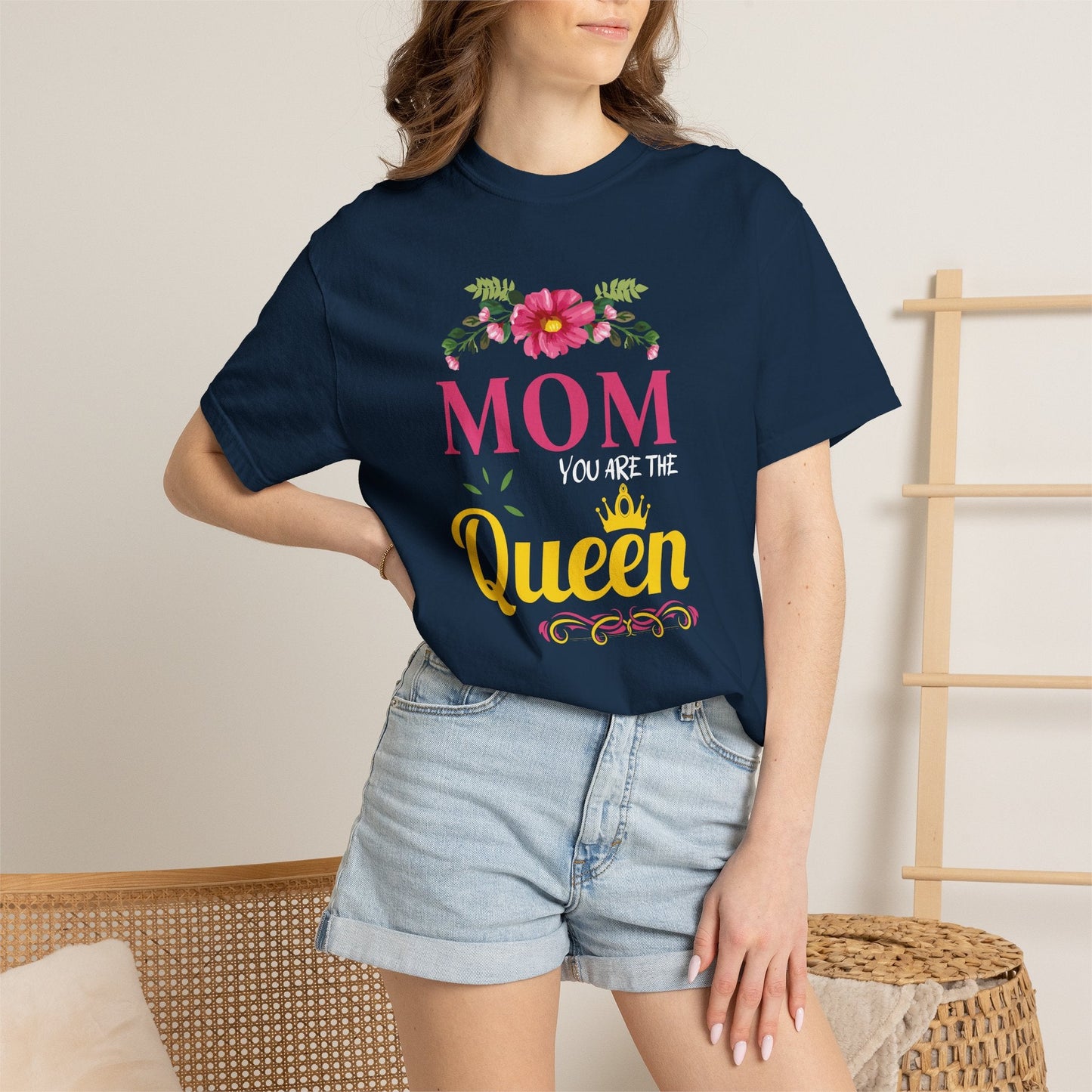 Mom T-shirt Mother's Day Mama Tee Unisex Comfort Colors Garment-Dyed Cotton h13