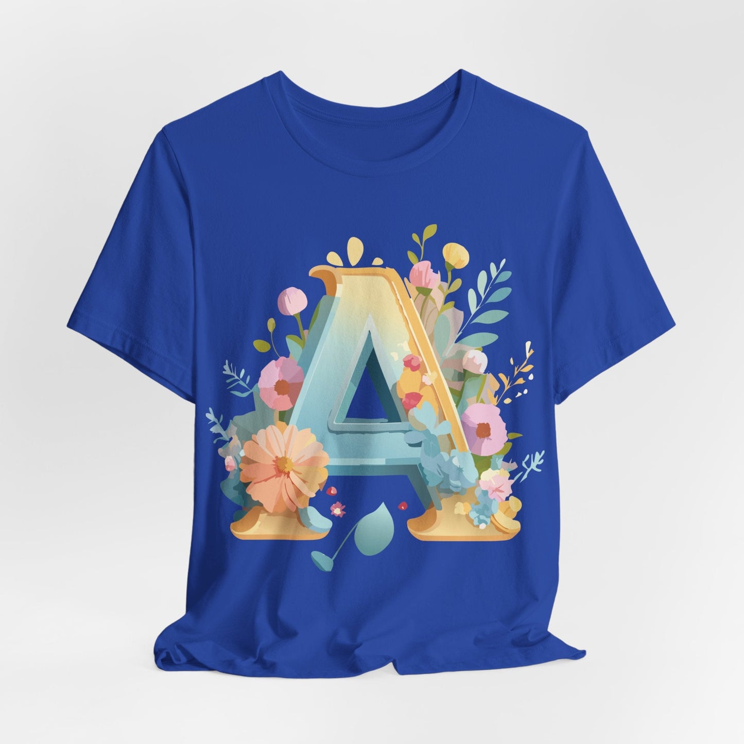 Letter A Shirt Graphic Tee Unisex Jersey Short Sleeve Adelpha Vintage Inspired Art Design