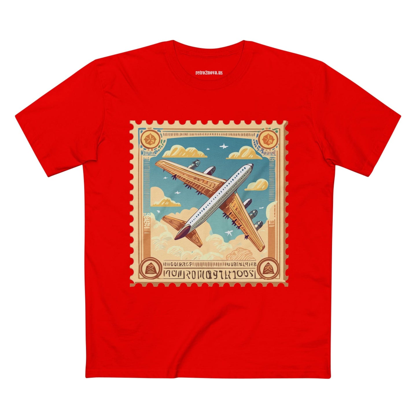 Stamp Shirt Postage Stamp Tee Unisex Premium Cotton Art Design PS18 Retro2Nova Collection