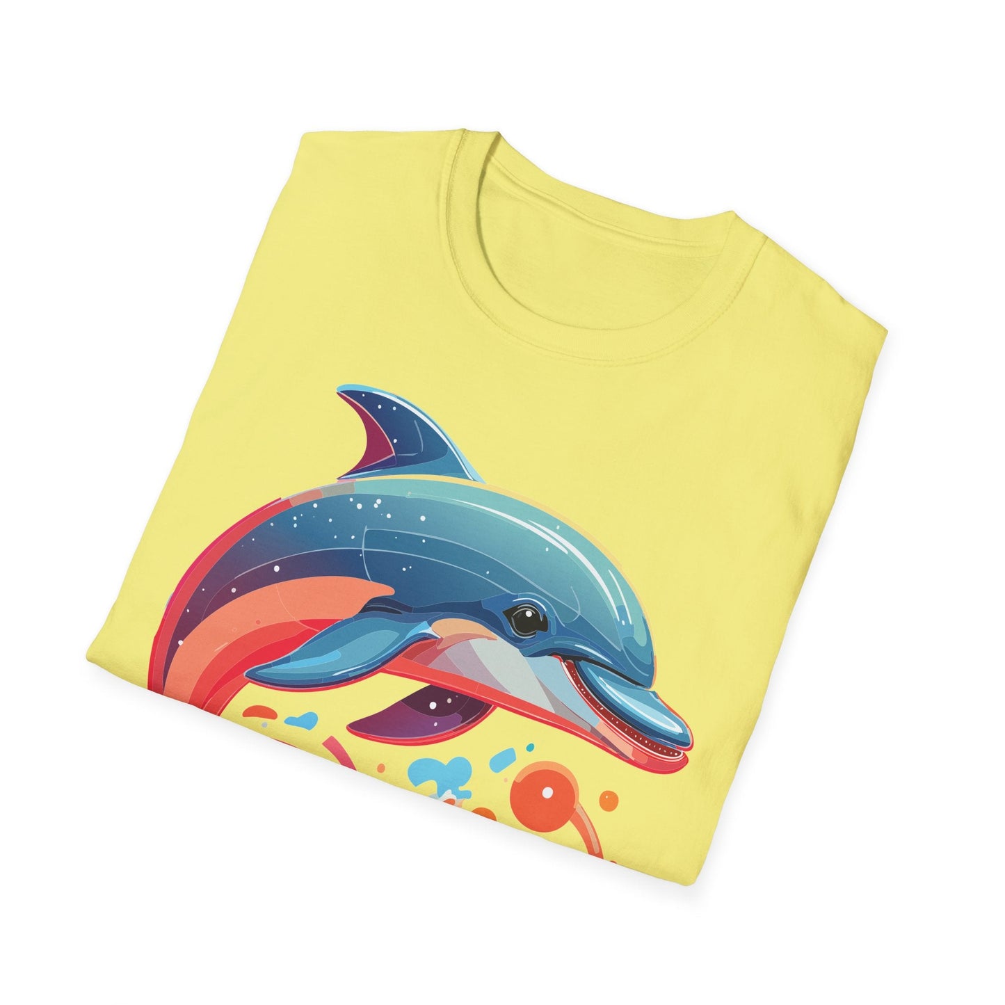 Gildan Softstyle Dolphin Shirt Unisex Short Sleeve Tee 100 Percent Ring Spun Cotton Comfortable Wear