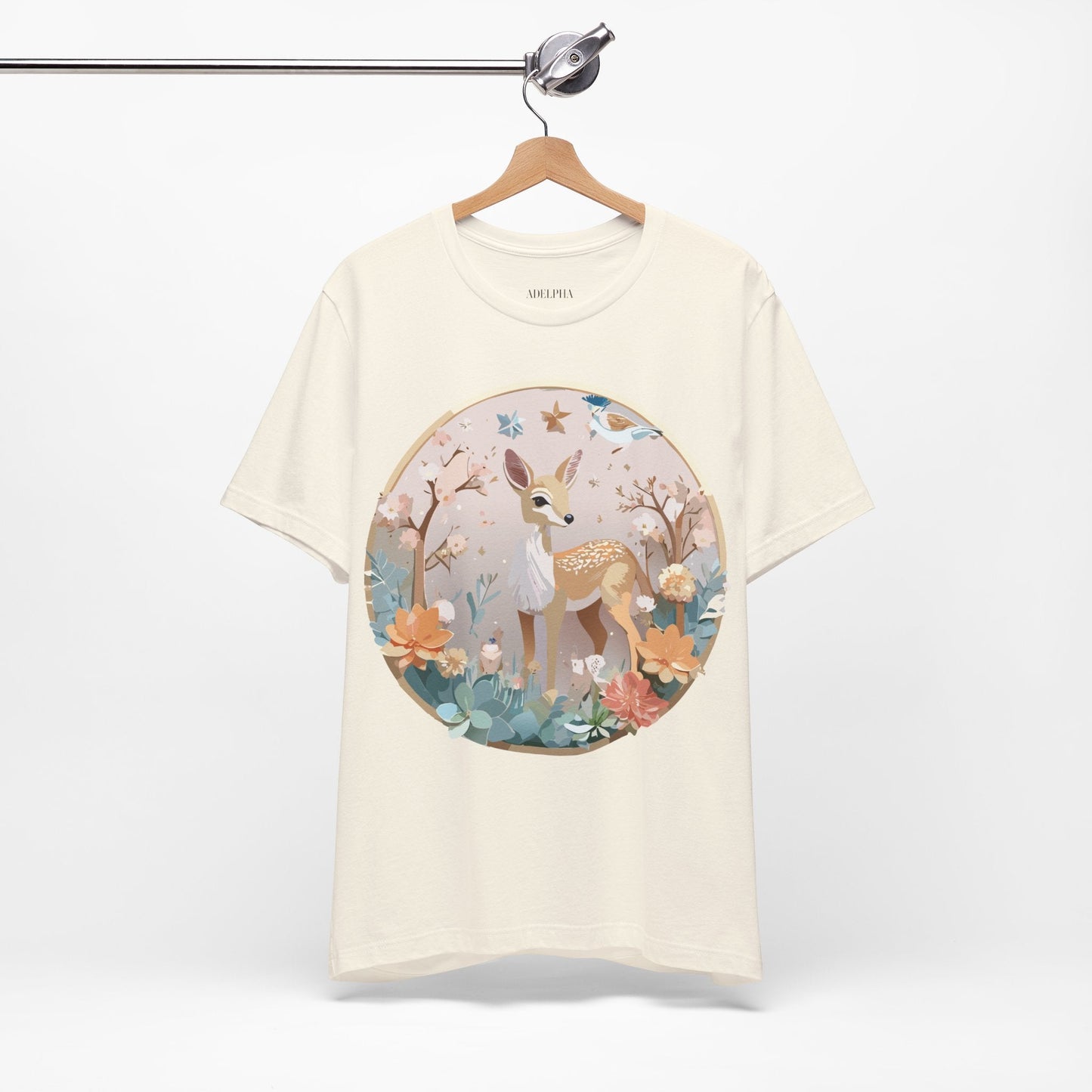 Medallion Graphic Unisex 100 Cotton Vintage Animal Medal Artwork Tee 9