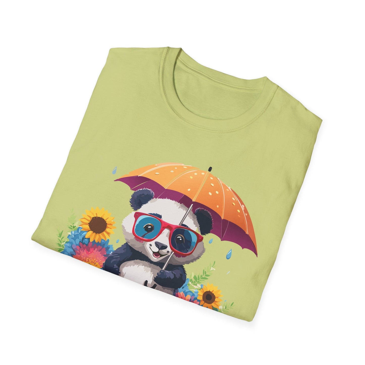 Panda Shirt Unisex Panda Tee Animal Graphic T Shirt Softstyle 64000 Cotton Breathable Everyday