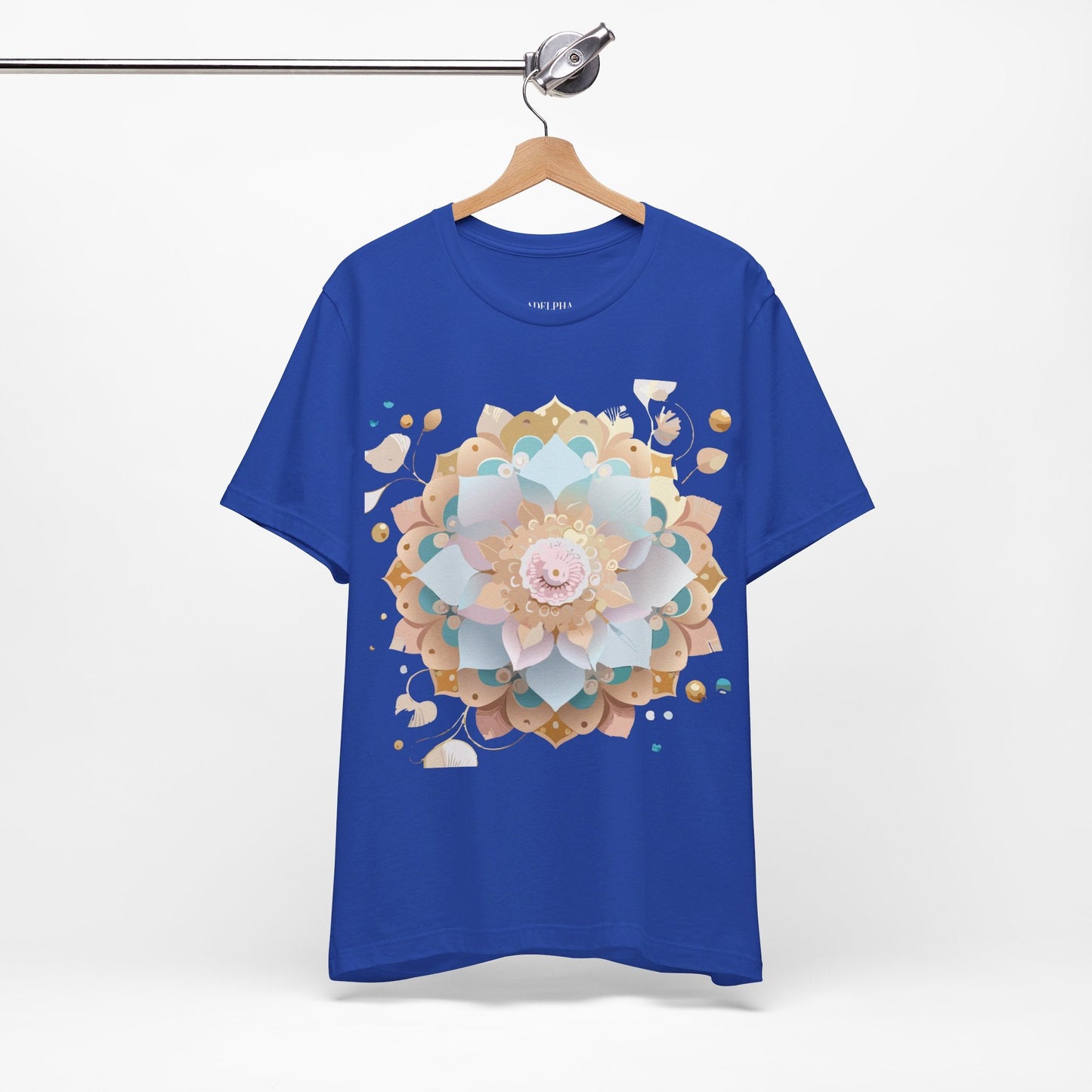 Mandala Graphic Tee Unisex Jersey Short Sleeve Featuring Vintage Inspired Adelpha Artwork