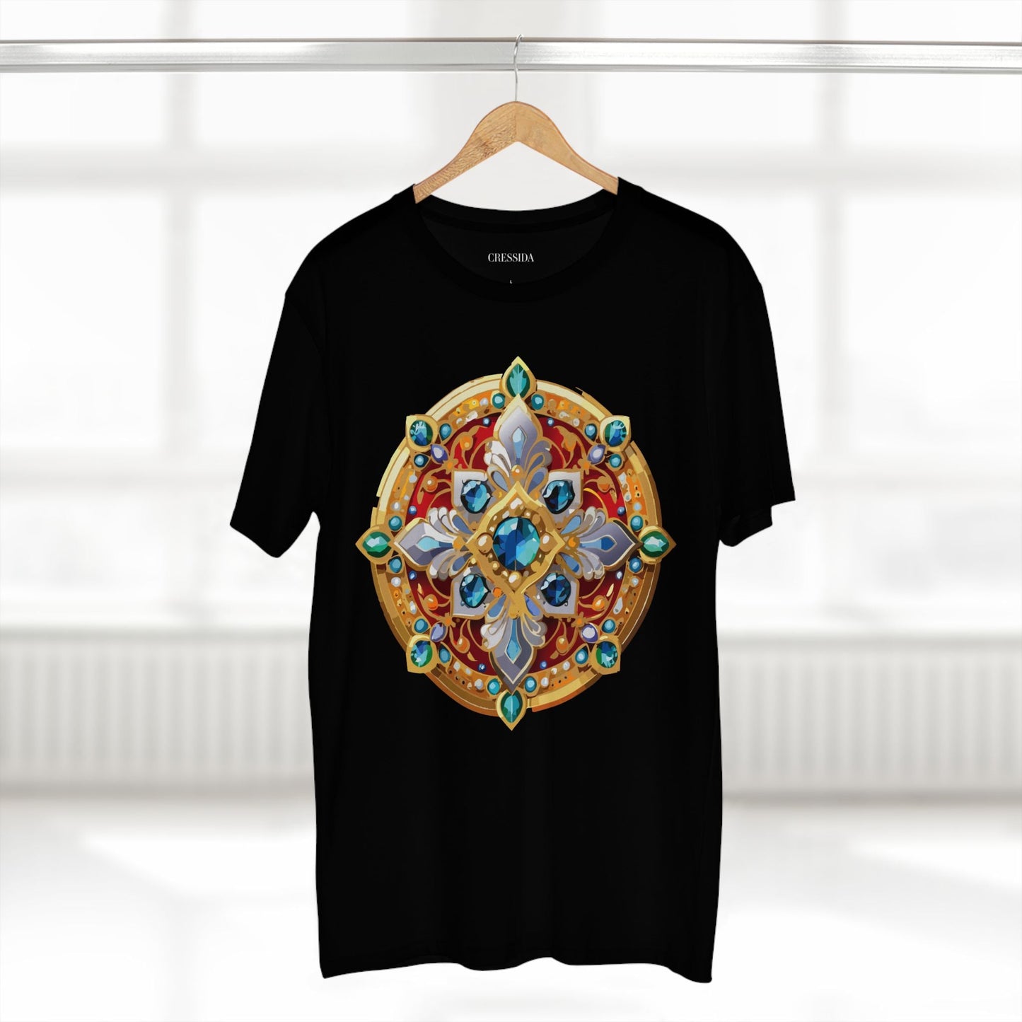 Medallion Graphic T-Shirt Unisex 100 Cotton With Gold Art Design Medal Tee 8