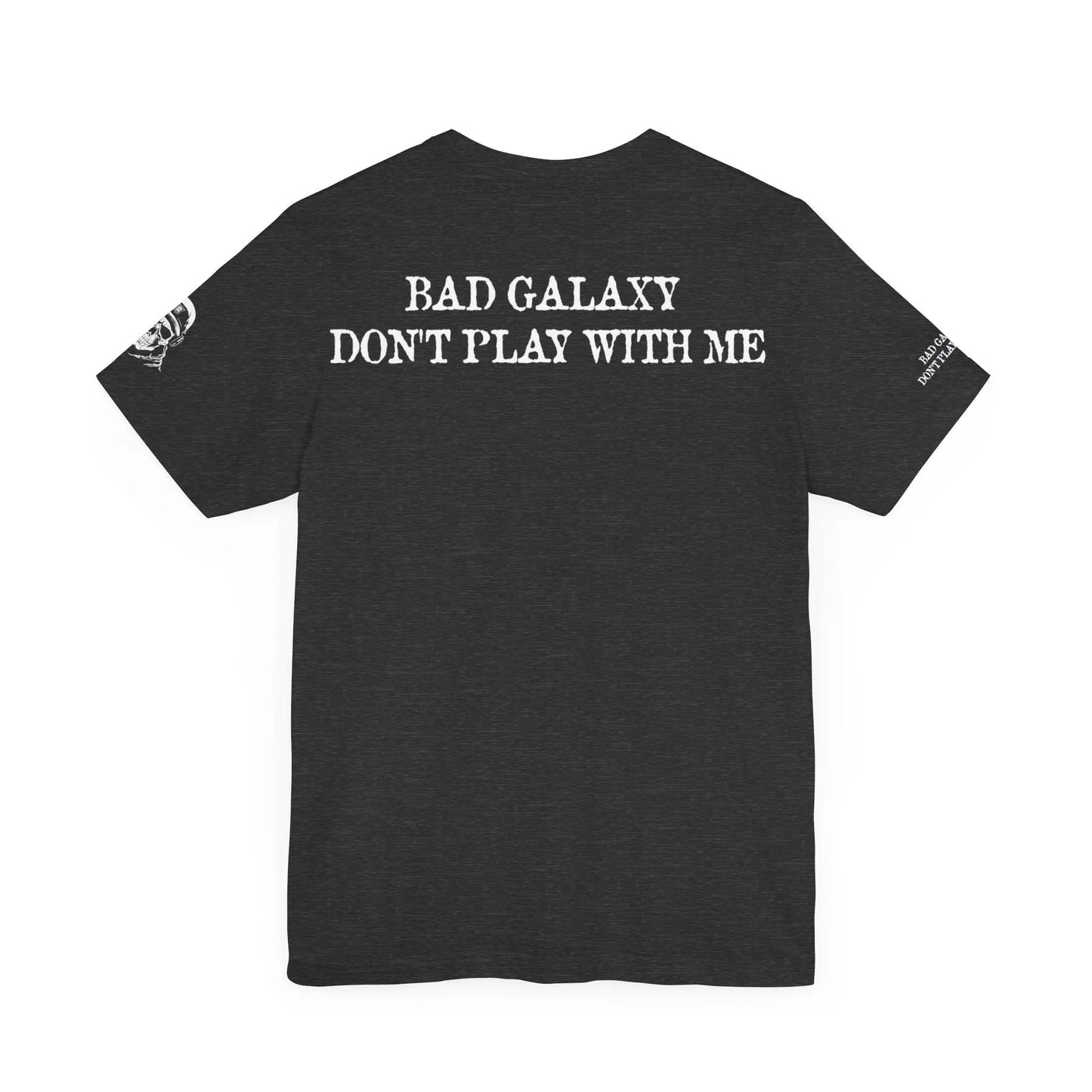 Bad Galaxy Skull T Shirt Made To Order 100 Percent Cotton Eco Friendly Inks USA Designed