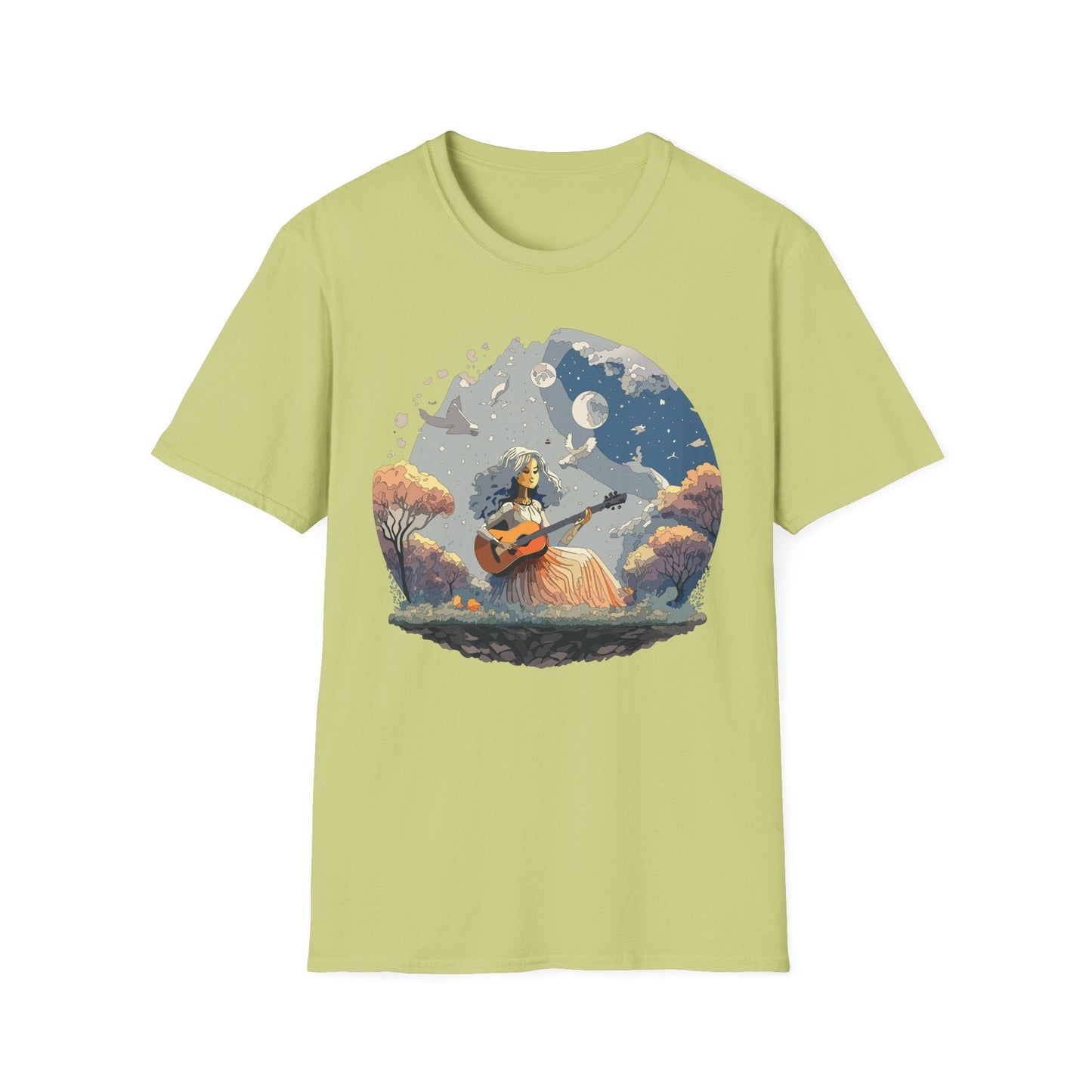 Womens Graphic T Shirt Art Design Tee Unisex Softstyle Cotton Shirt Everyday Comfort Durable Wear