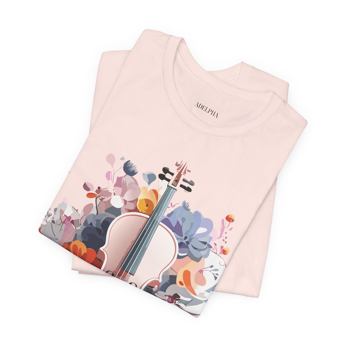 Music Graphic Unisex Cotton Bella+Canvas Tee with Art Design m136