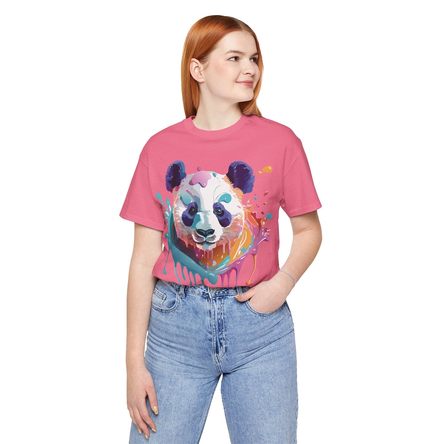 Panda Graphic Tee Unisex Vintage Inspired Art Design By Adelpha Premium Jersey Short Sleeve