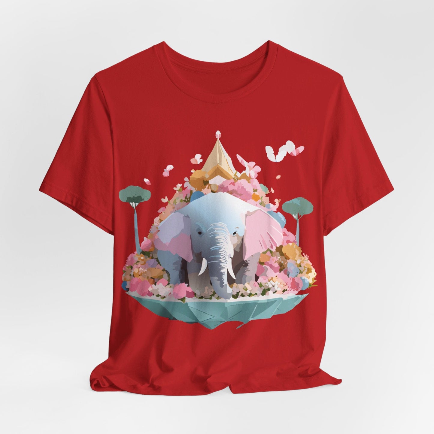 Elephant Graphic Tee Adelpha Unisex Short Sleeve Vintage Inspired Art Design Premium