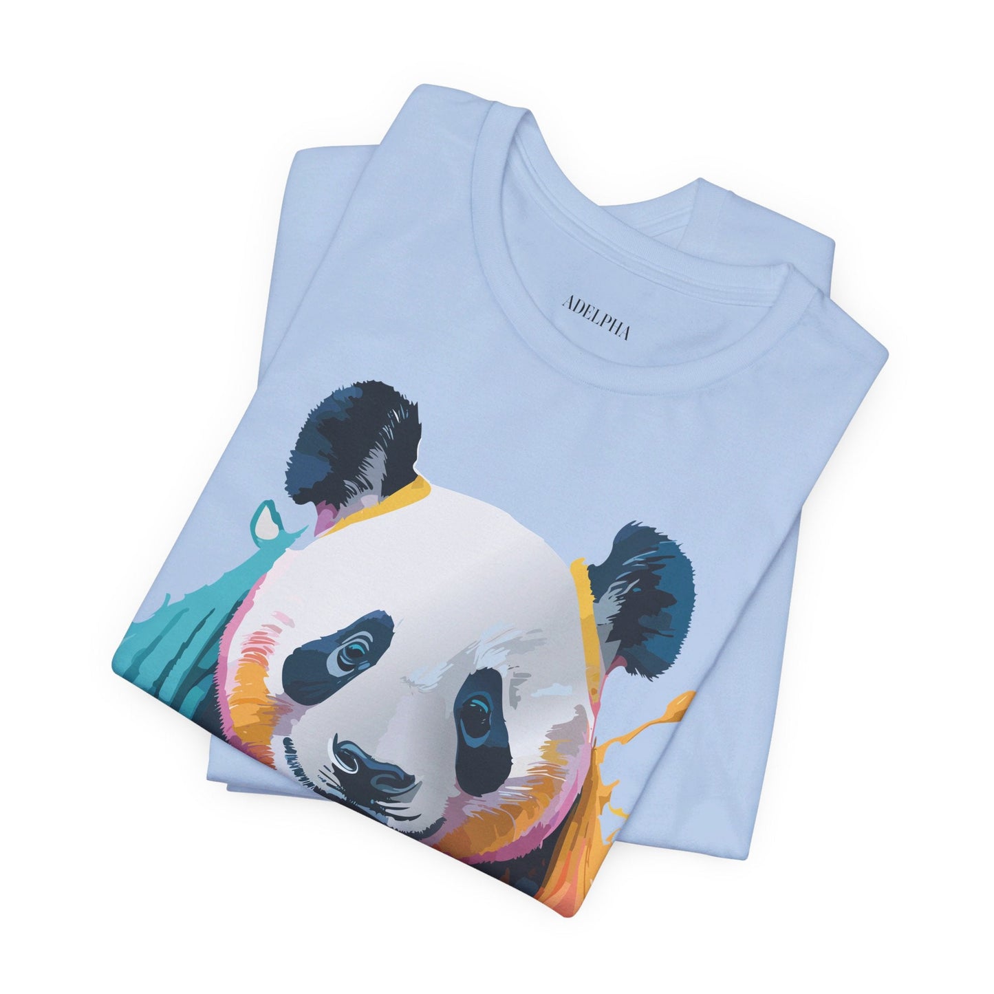 Panda Shirt Unisex Graphic Tee Vintage Inspired Art by Adelpha Premium Jersey Short Sleeve