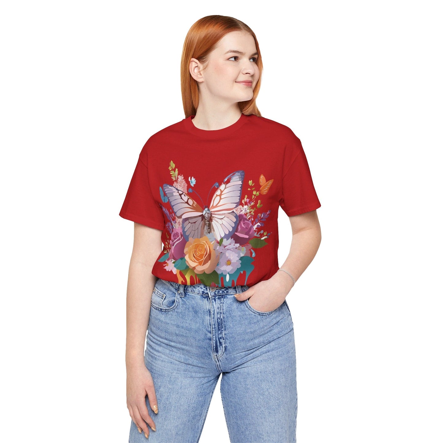 Adelpha Butterfly Graphic Tee Art Design Vintage Unisex Short Sleeve Shirt