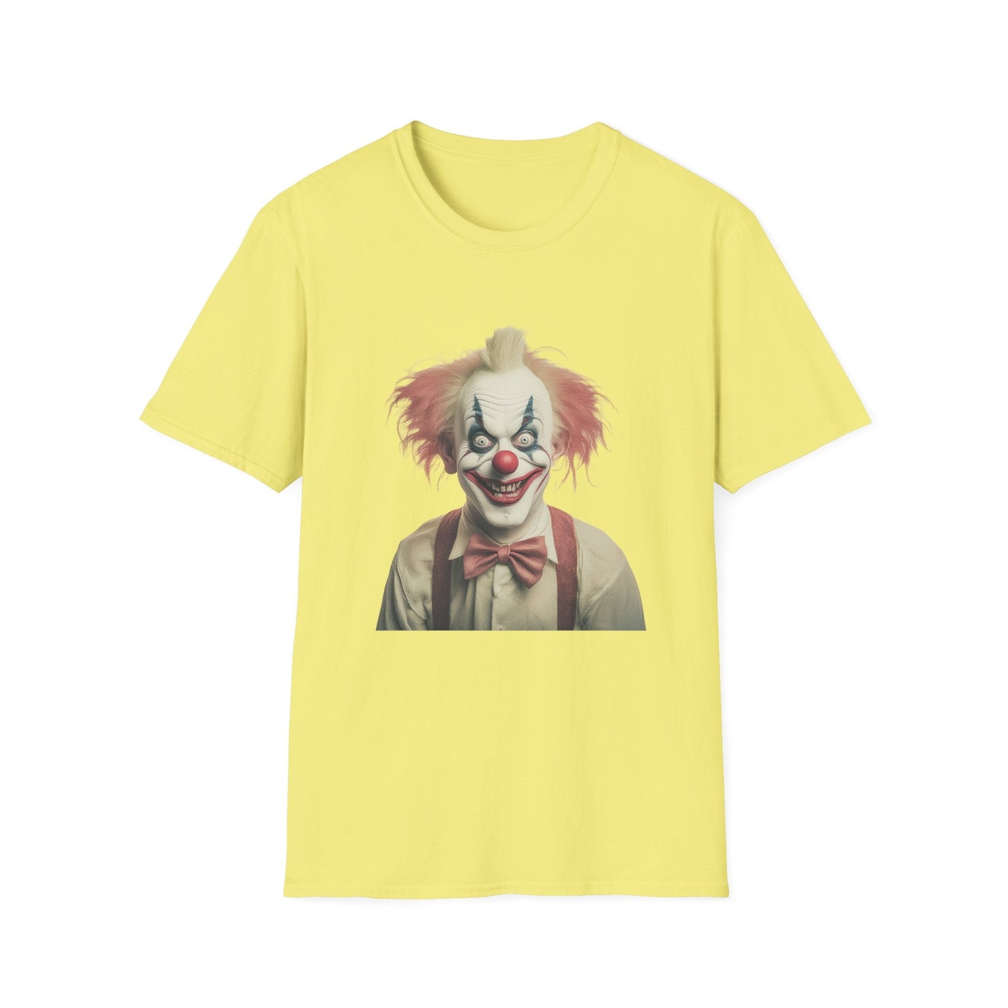 Clown Shirt Circus Tee Gildan Softstyle 64000 One Hundred Percent Ring Spun Cotton Lightweight