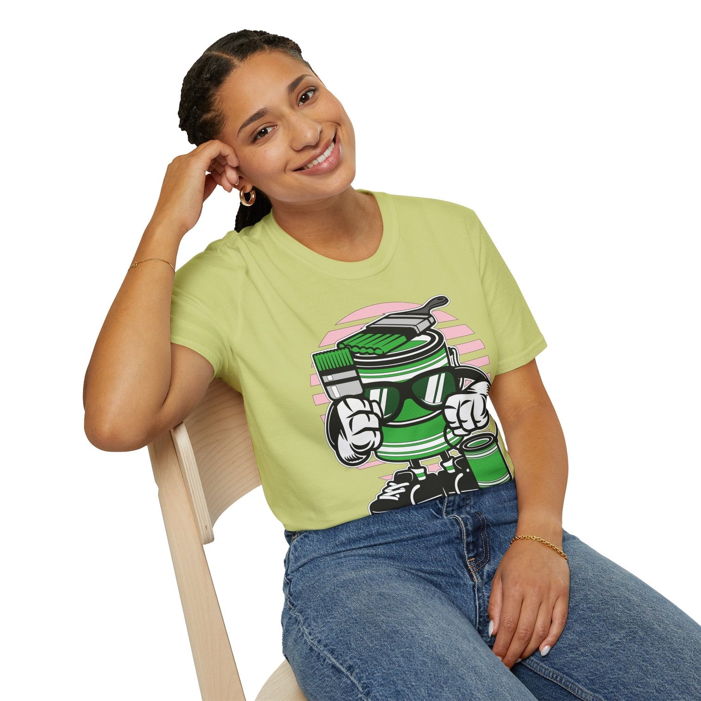 Cartoon T Shirt Animation Tee Funny Graphic Shirt For Unisex Gildan Softstyle 64000 Art Design