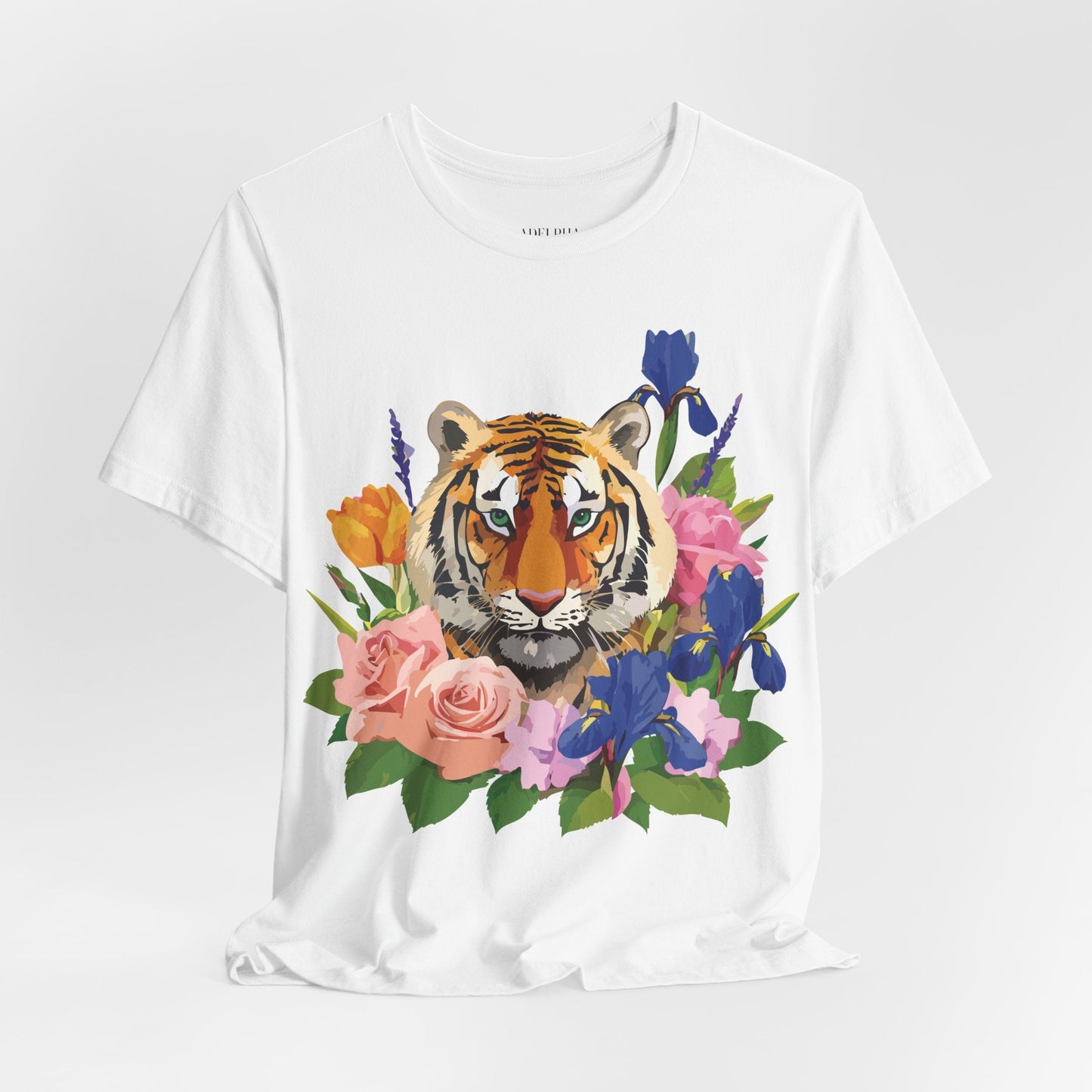 Tiger Graphic Unisex 100 Cotton Vintage Art with Animal Tee 8