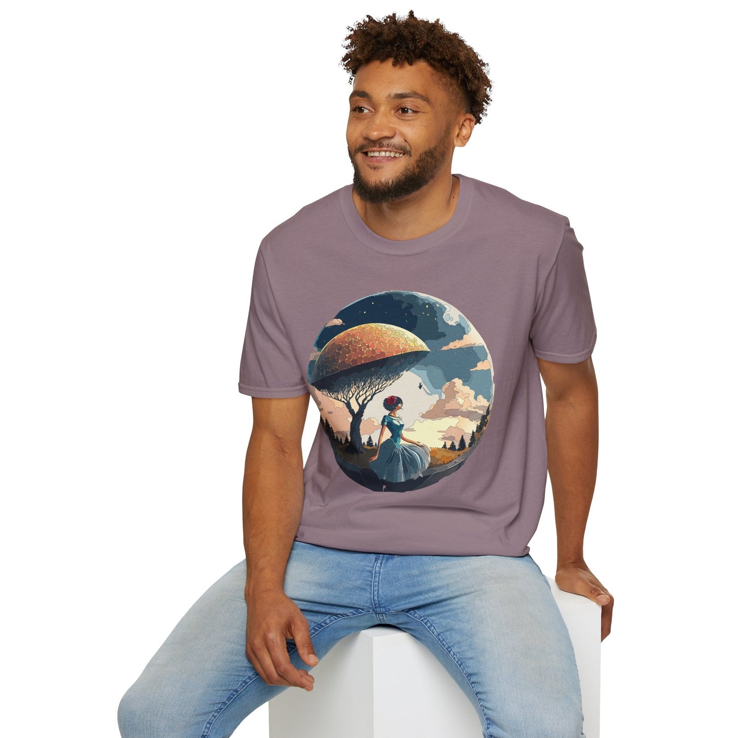 Womens Ladies Graphic T Shirts Art Design Shirt Gildan Softstyle 64000 Unisex Tee