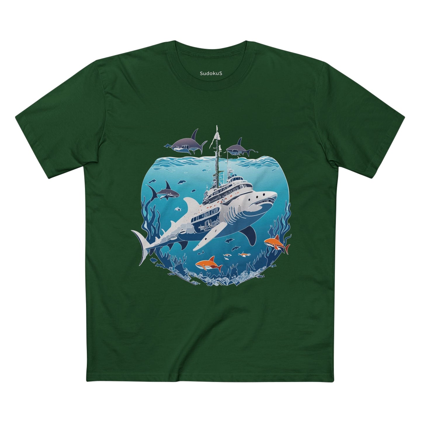 Ocean Coast Graphic Unisex 100 Cotton Staple Tee 8