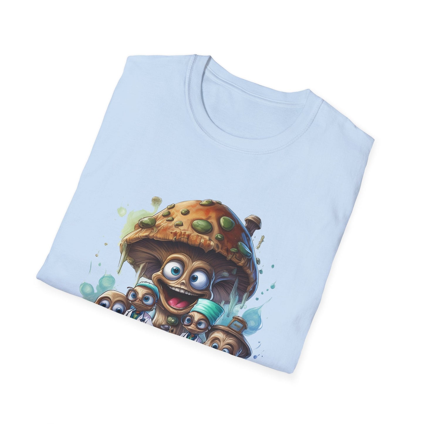 Mashroom Tee Shirt Unisex Funny Mushroom Design Softstyle 64000 Cotton Graphic Tee