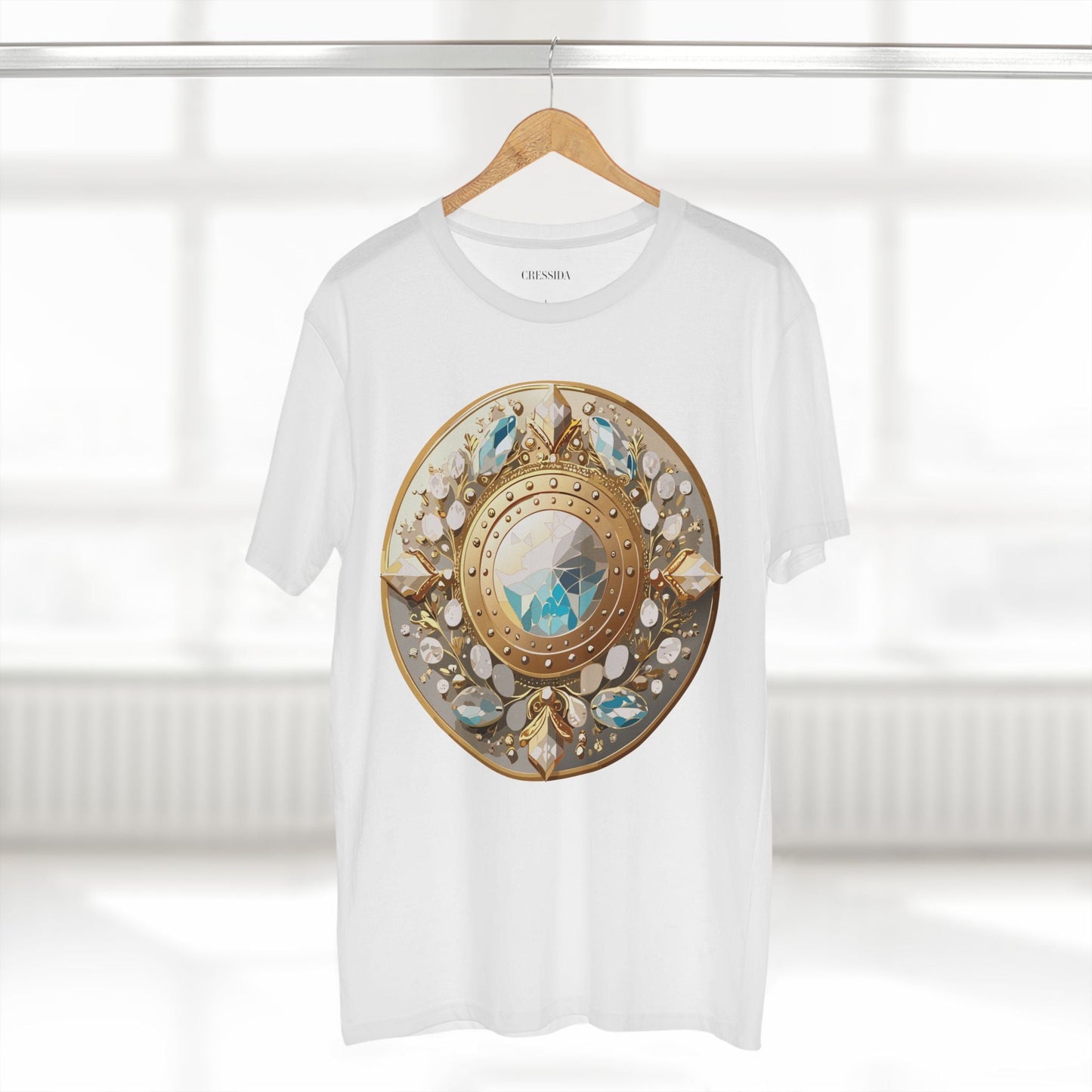 Medallion Graphic T-Shirt Unisex 100 Cotton With Gold Art Design Medal Tee 19