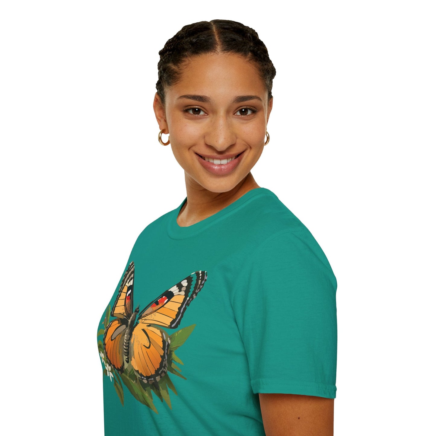 Monarch Butterfly Shirt Unisex Softstyle Tee 100 Percent Ring Spun Cotton Gildan 64000