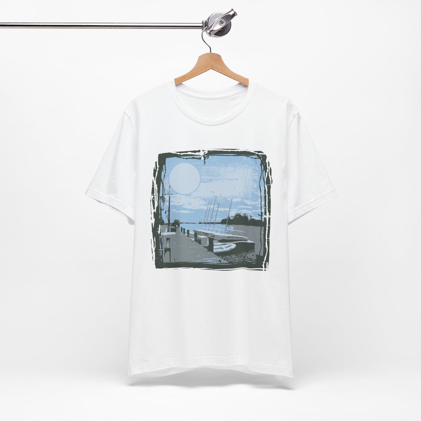 Yacht Club Retro Poster Graphic Design Tee, Yacht Club Shirt, Vintage Tees, Art Design T-Shirt, Graphic Tee, Retro Art Shirts