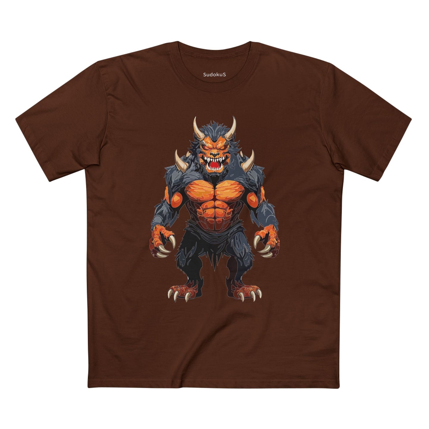 Cartoon Monsters Graphic Unisex 100 Cotton Staple Tee 7