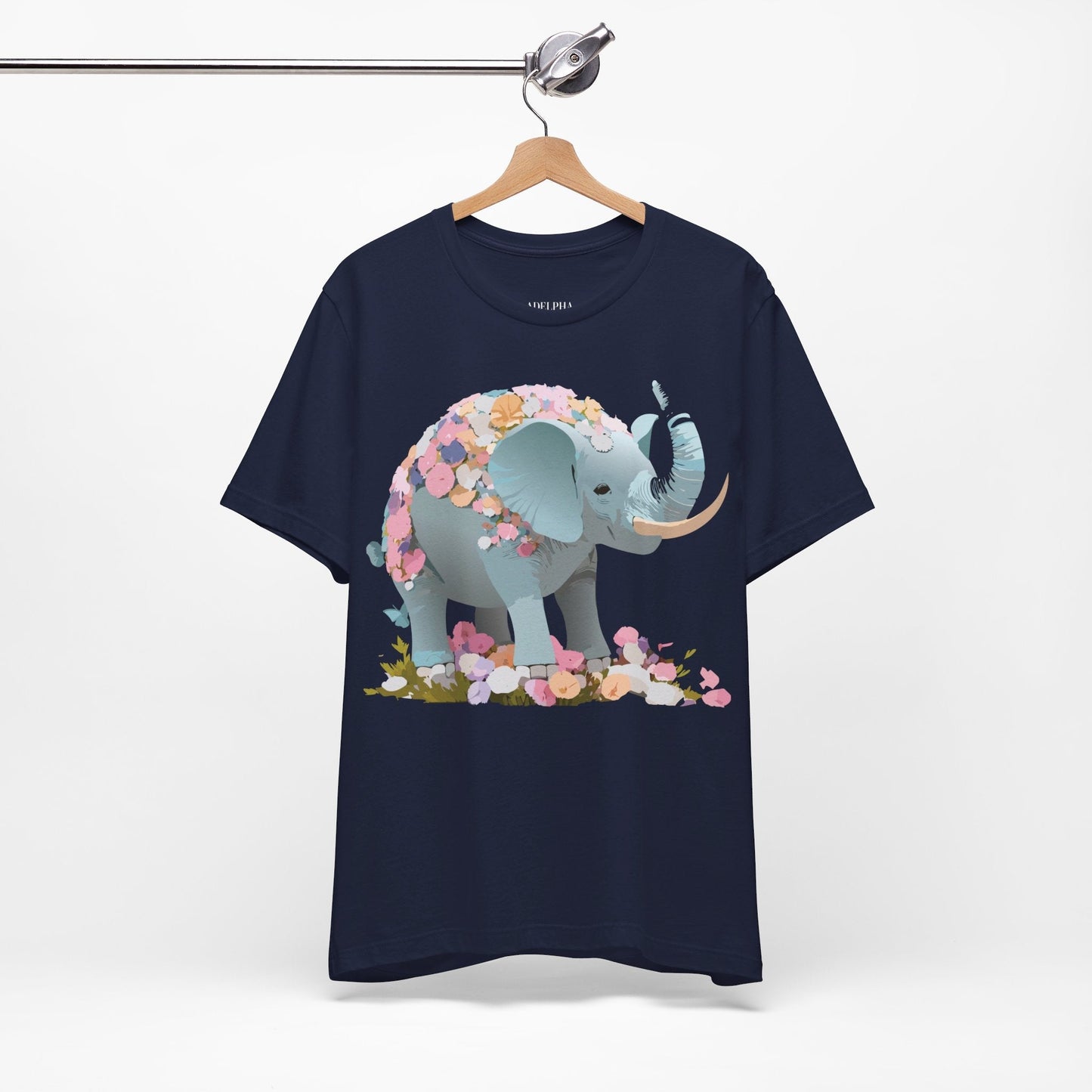 Elephant Graphic T Shirt Unisex Vintage Inspired Art Tee By Adelpha Short Sleeve