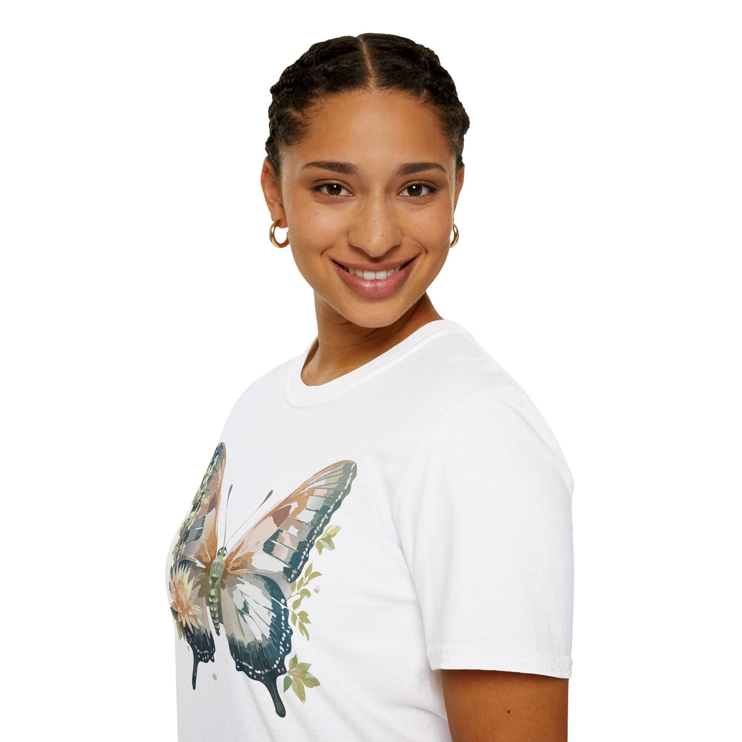 Unisex Butterfly Shirt Monarch Butterfly Tee Softstyle Gildan 64000 100 Cotton Breathable