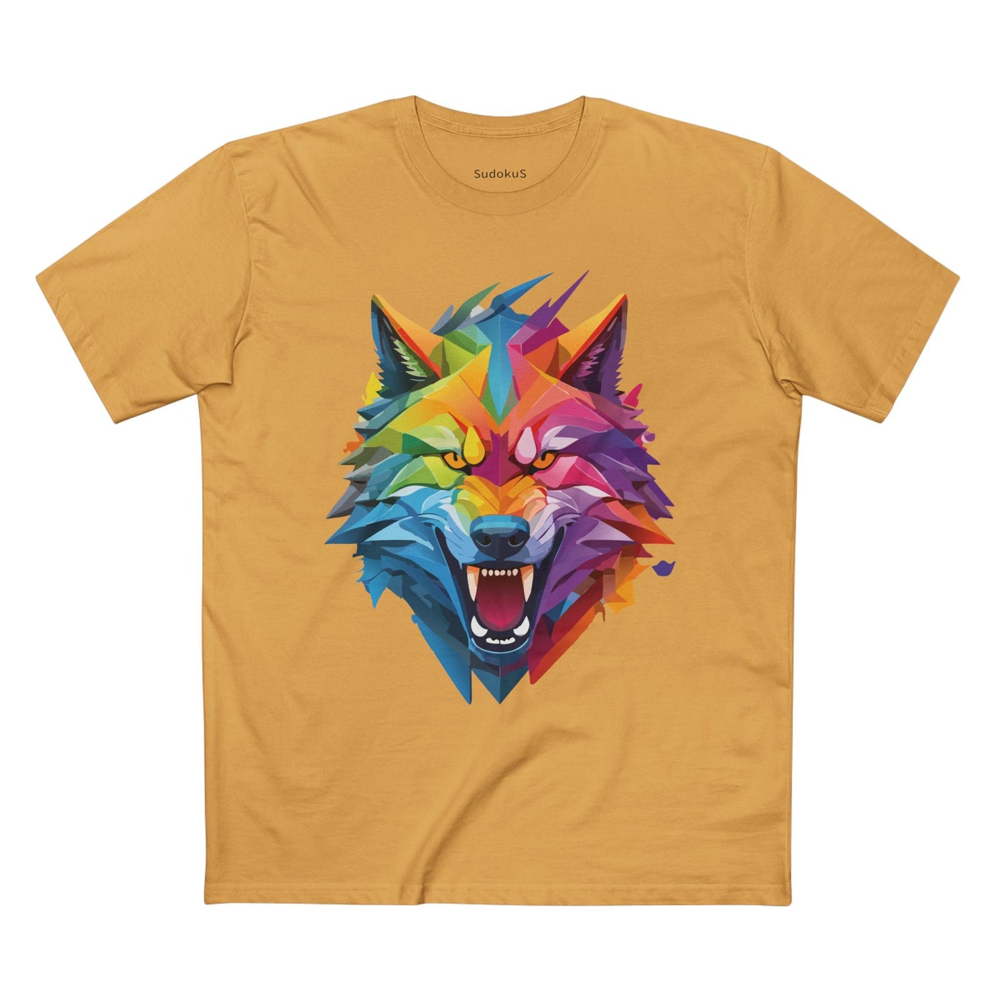 Wolf Graphic Unisex 100 Cotton Staple Tee with Animal Design Artwork 18