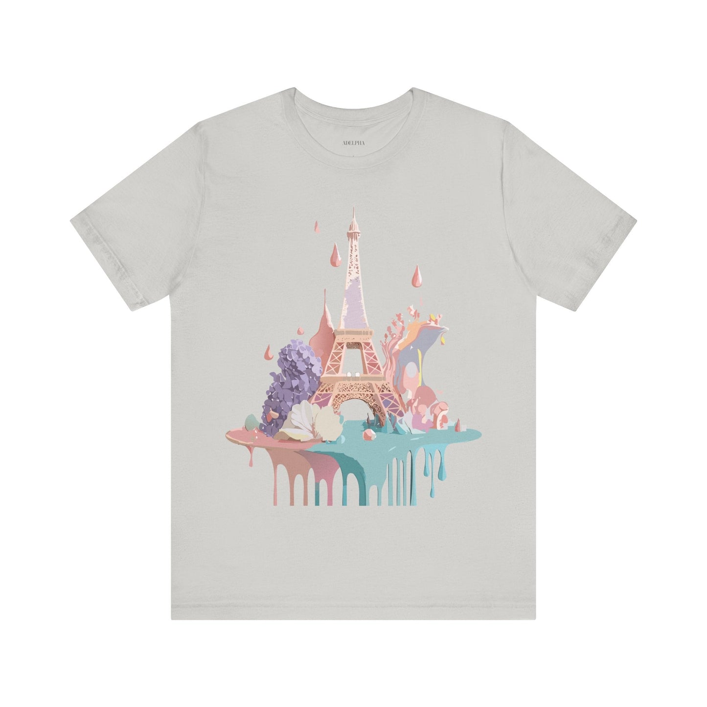 Paris Tourist Shirt Unisex Graphic Tee Vintage Inspired Artwork by Adelpha Short Sleeve Jersey