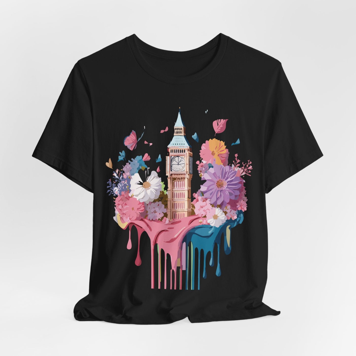 London Tourist Unisex Graphic Tee Vintage Inspired Art Jersey Short Sleeve