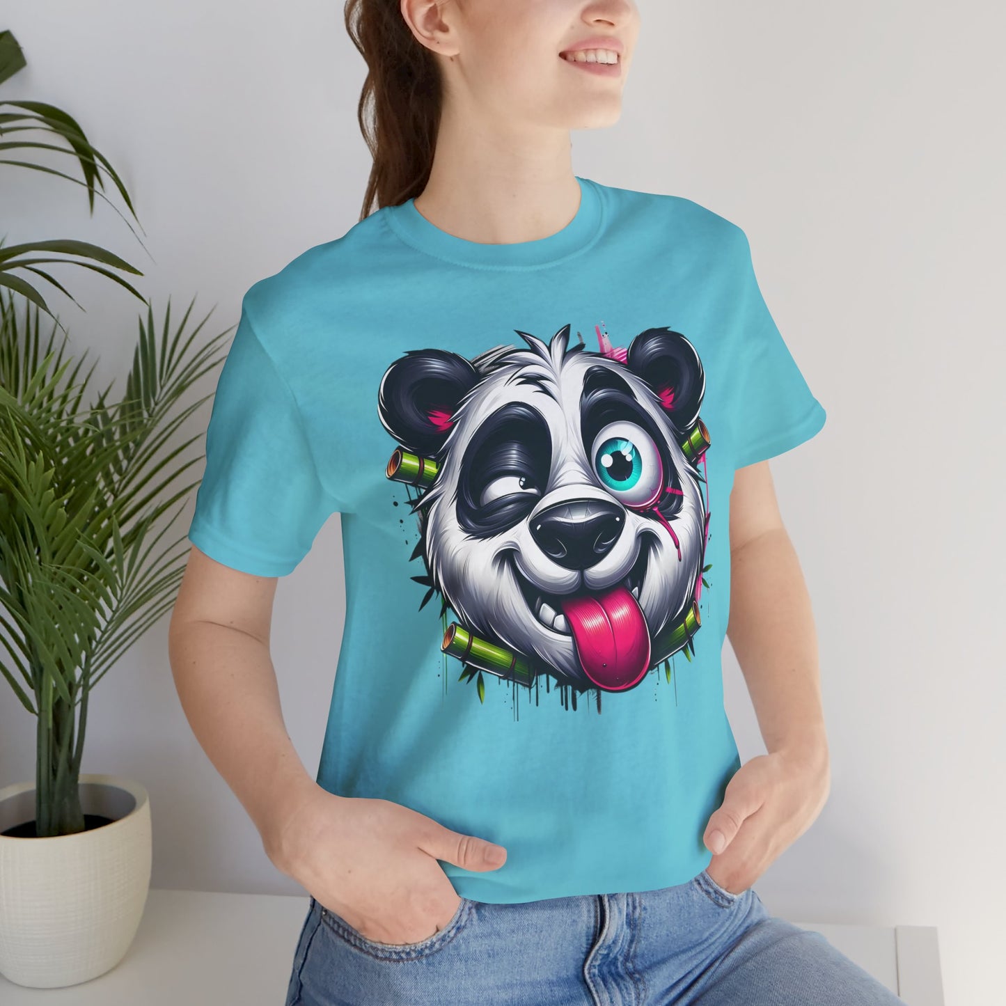 DiDi Panda Shirt, Funny Animal T-Shirt, Cartoon Top, Funny Panda Tee Shirt, Animal Tees, Art Design T-Shirt, Graphic Tee