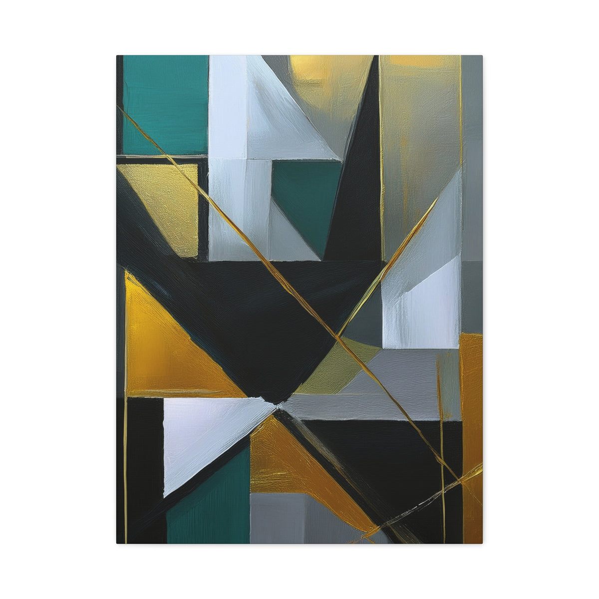 Abstract Geometric Painting Print Canvas 20x24,20x30,24x30 24x32,24x36,30x40 32x48,36x48,40x60 Pine-Wood Inner Frame ABS-77