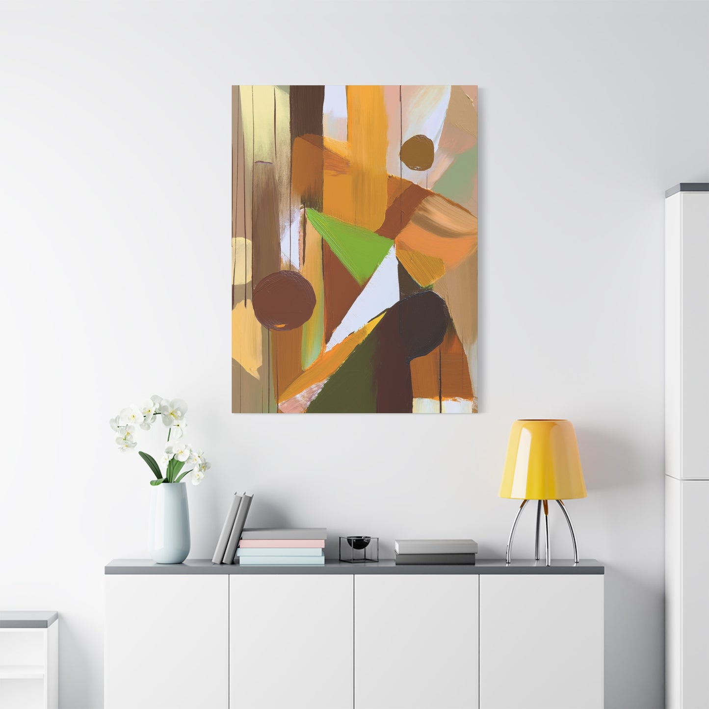 Abstract Geometric Painting Print Canvas 20x24,20x30,24x30 24x32,24x36,30x40 32x48,36x48,40x60 Pine-Wood Inner Frame ABS-57