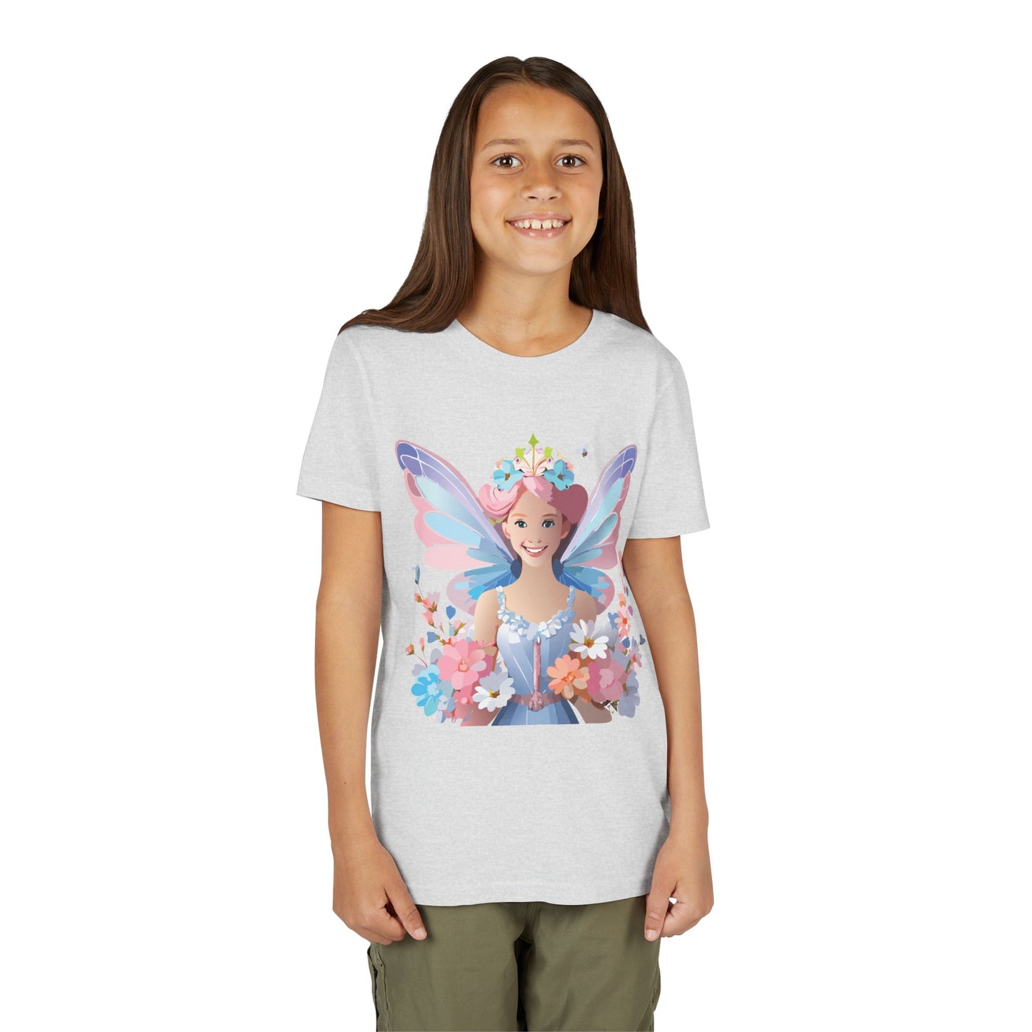 Enchanting Fairy Floral Youth Short Sleeve Tee - Perfect for Spring Celebrations (9-14)