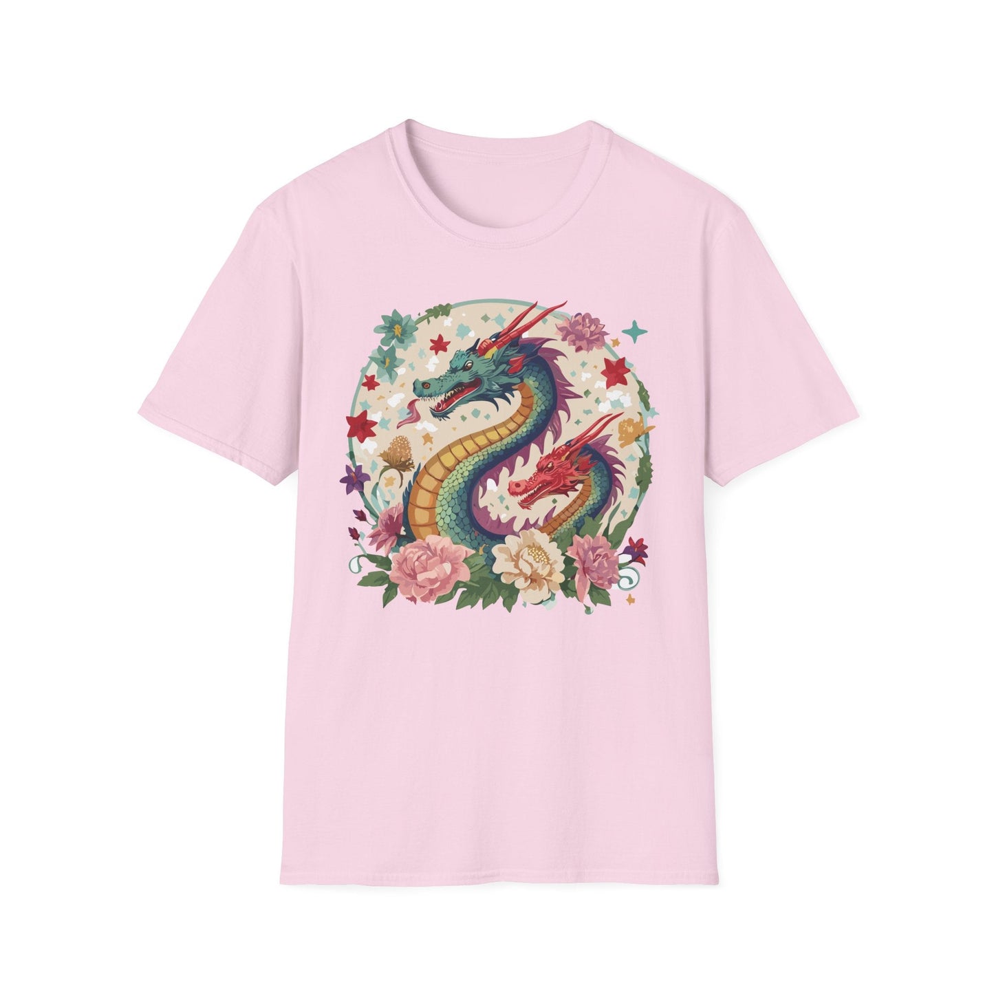 Dragon Graphic Unisex 100 Cotton Tee with Animal Artwork Design 6
