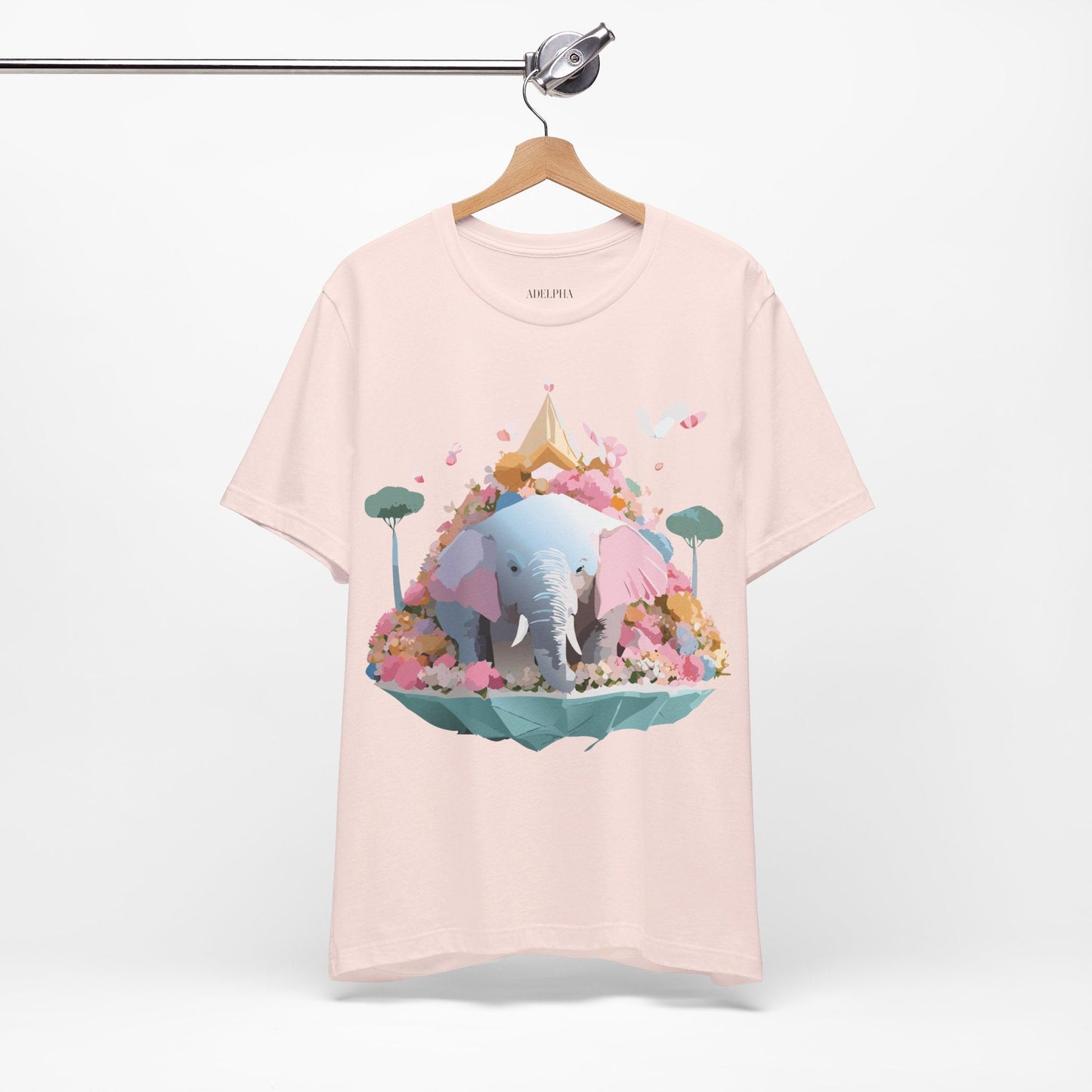 Elephant Graphic Tee Unisex Jersey Short Sleeve Adelpha Vintage Inspired Artwork