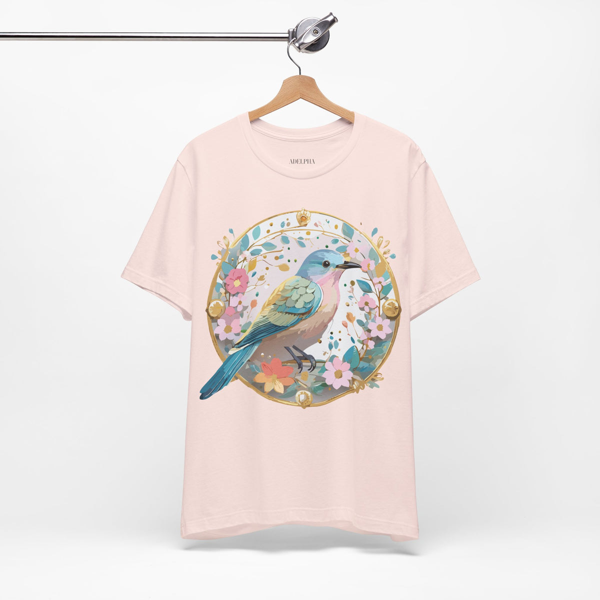 Medallion Graphic Unisex Cotton Bella+Canvas Tee with Art Design d46