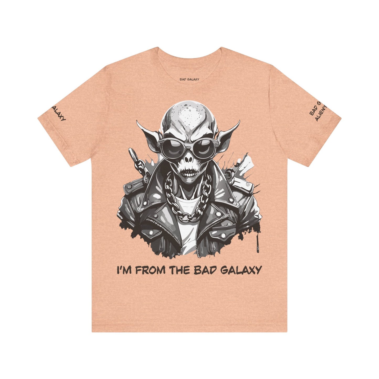 Alien Tee Shirt From Bad Galaxy Made To Order 100 Percent Cotton Eco Friendly Inks Free Shipping