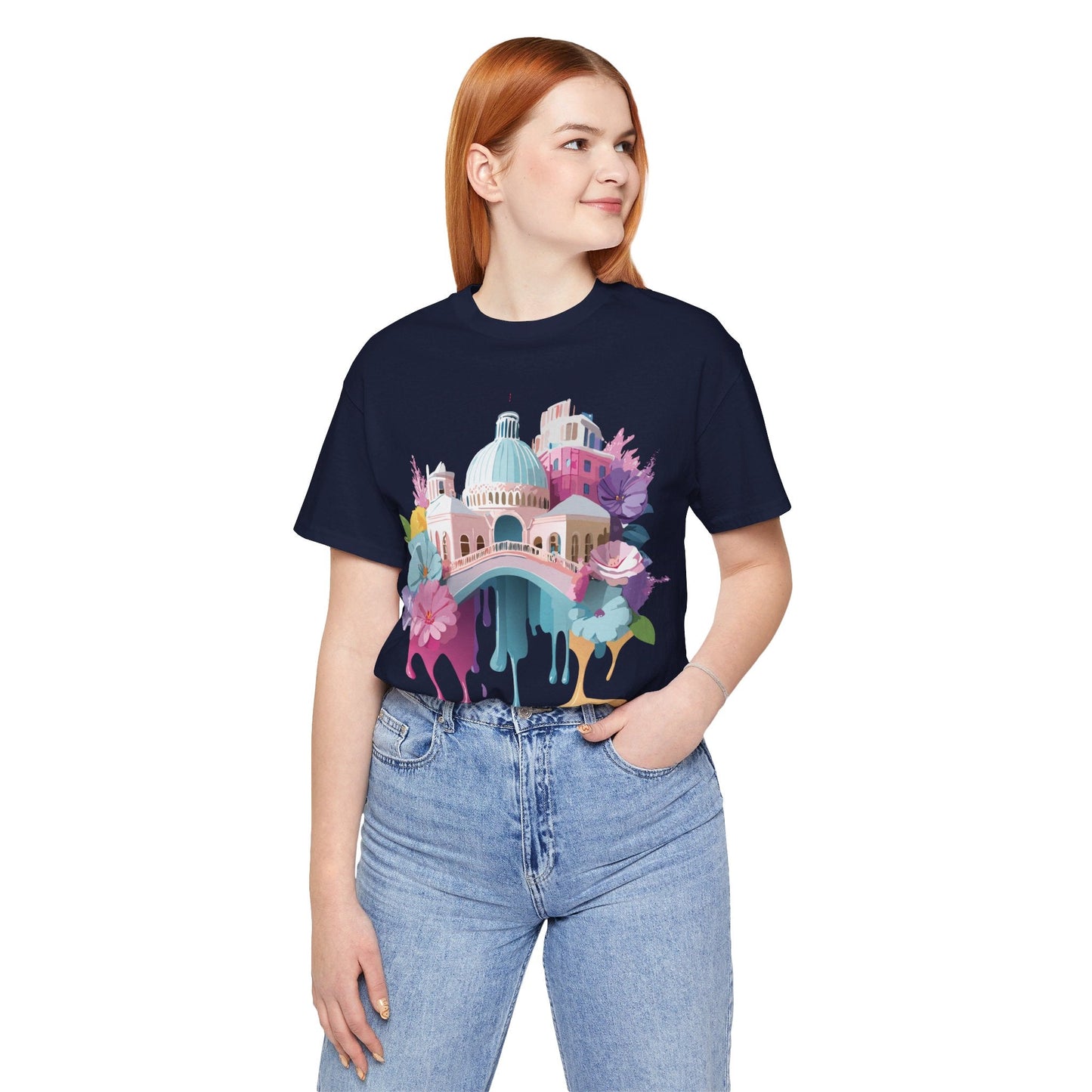 Venice Tourist Graphic Tee Unisex Jersey Short Sleeve Vintage Inspired Artwork Adelpha