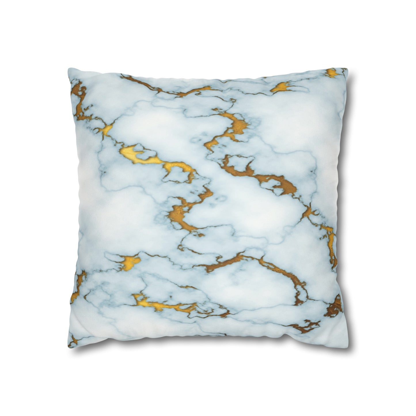 Faux Suede Pillowcase with Abstract print