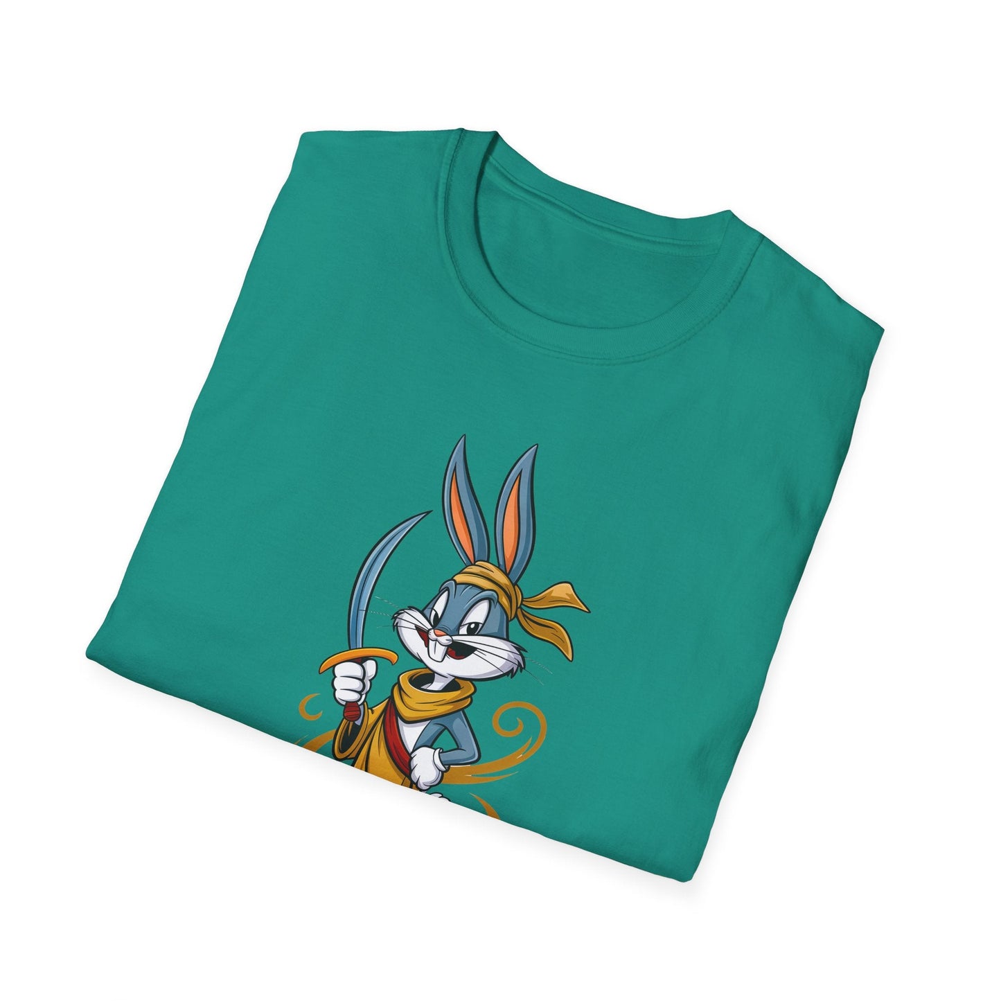 Cartoon Bunny Graphic Unisex Cotton Animal Animation Artwork Design Tee 27