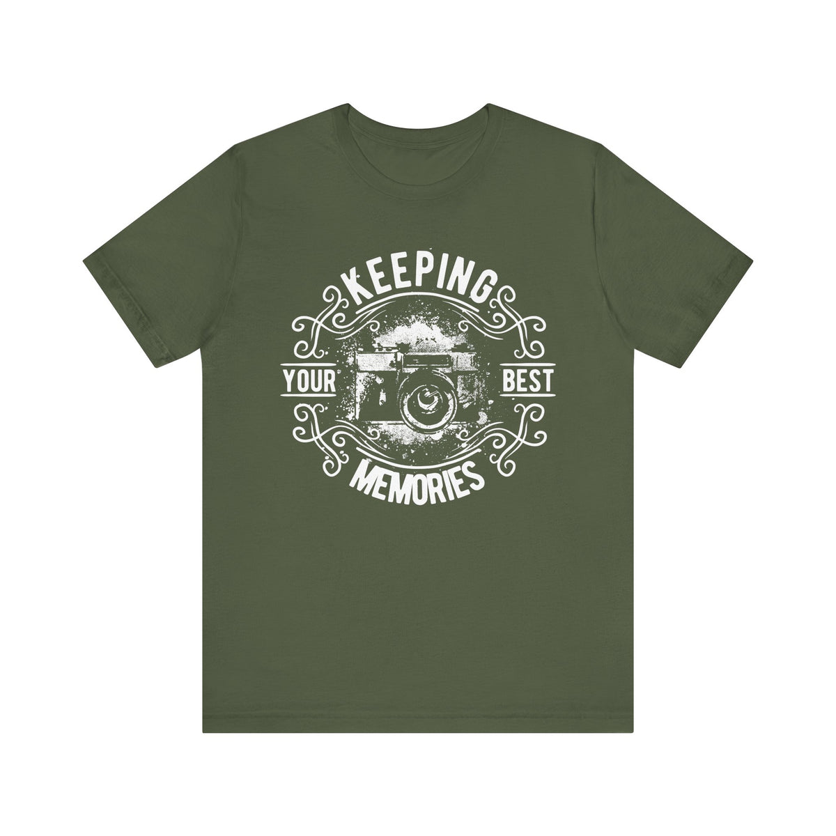 Keeping Your Best Memories T-Shirt Vintage Camera Graphic T-Shirt A-5