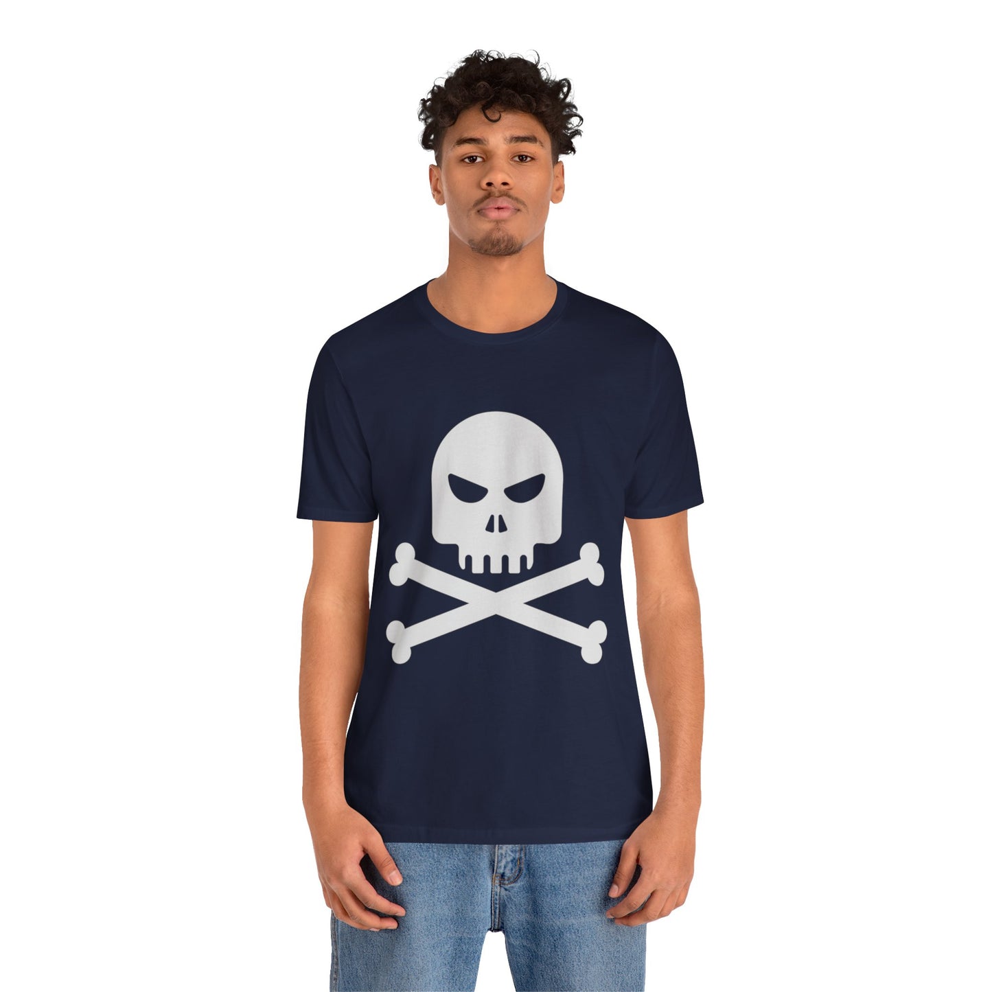 Unisex Cotton Tee Shirt with Skull